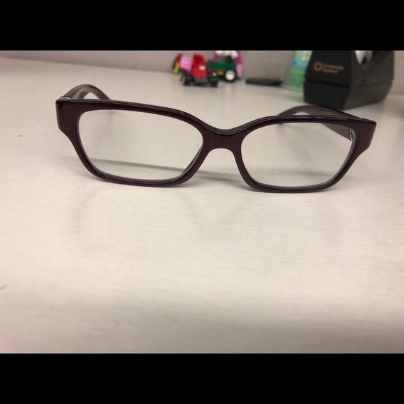 Burgundy Tory Burch Seeing Glasses - Picture 2 of 3
